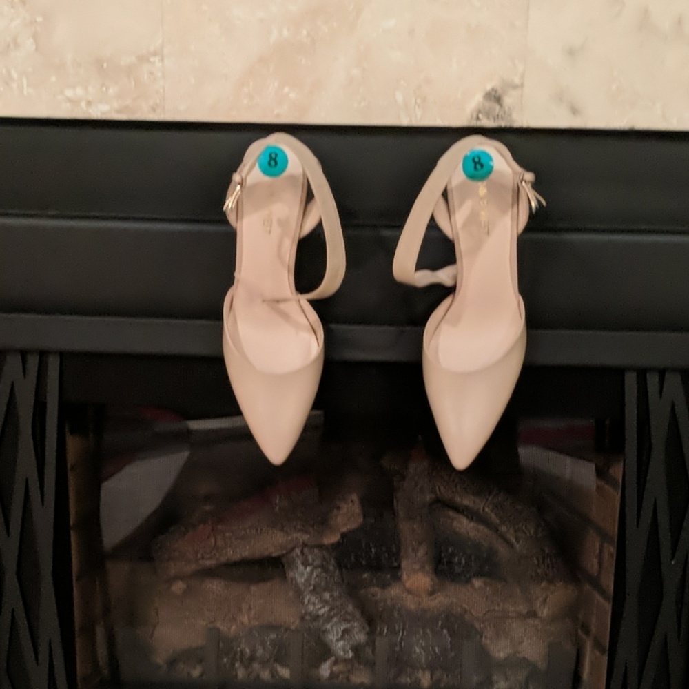 Tan Dressy Sling Back Shoes